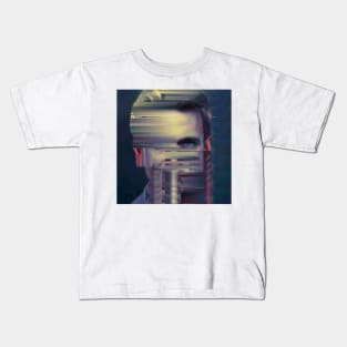 No Face - Creepy Glitch Art Kids T-Shirt